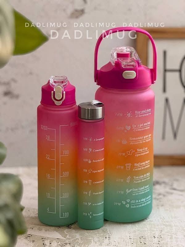 3 IN 1 A GRADE WATER BOTTLE SET