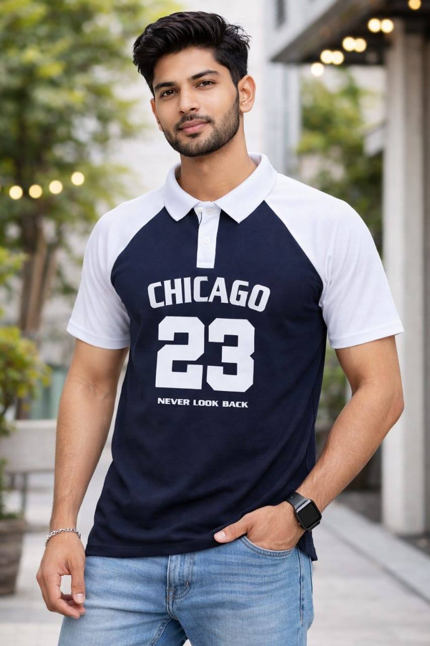 POPCORN COLLAR T-SHIRT STYLISH & TRENDY DESIGN