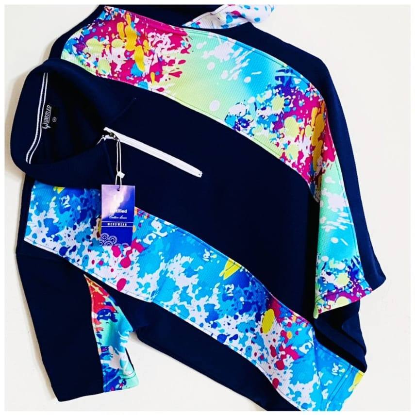 STYLISH TWO TONE COLLAR T-SHIRT