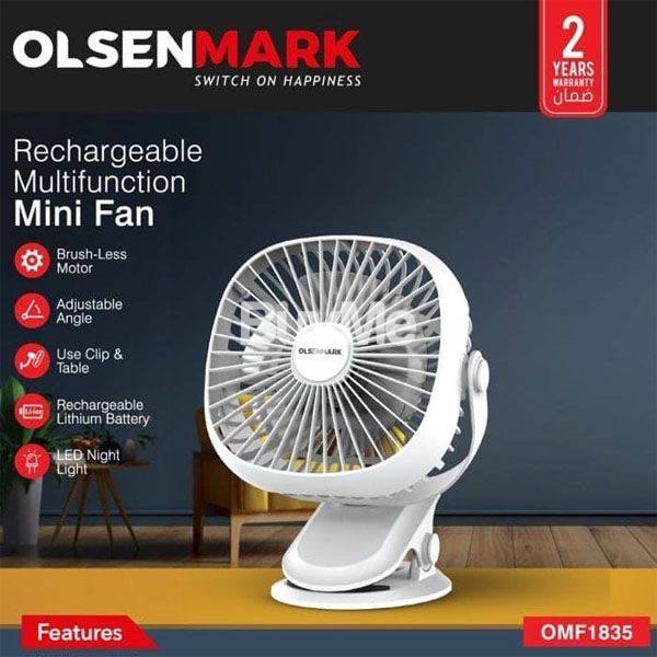 RECHARGEABLE MULTIFIUNCTION MINIFAN