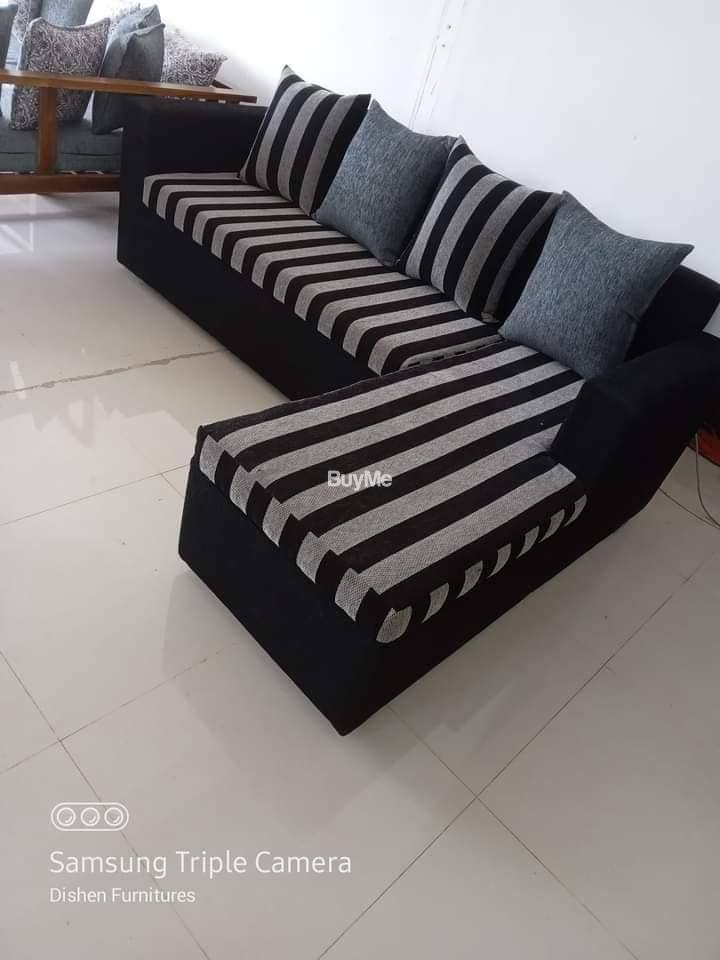 L SHAPE SOFA SET - 8