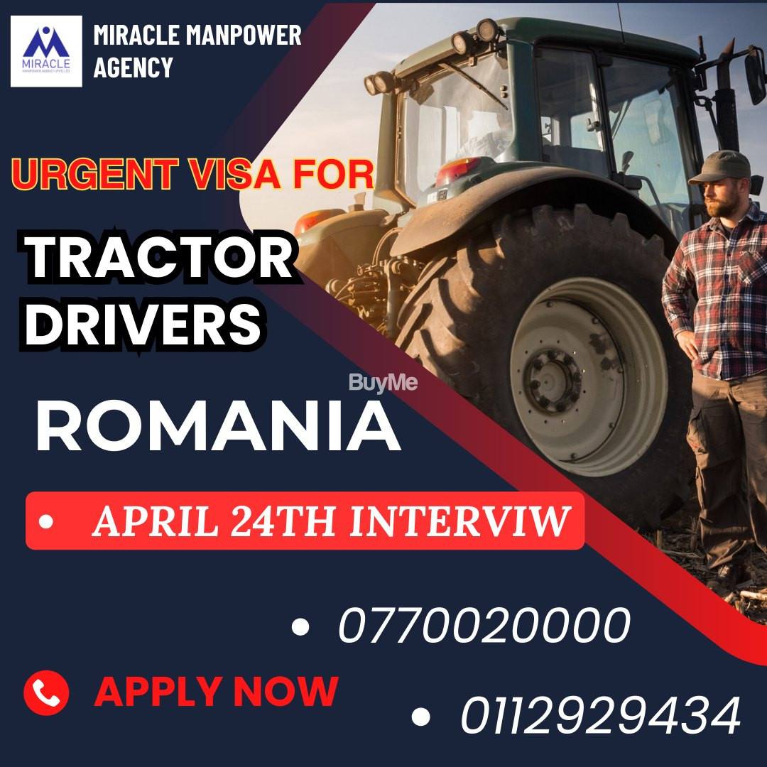 OVERSEAS JOBS FOR TRACTOR DRIVERS IN ROMANIA
