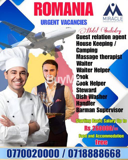 OVERSEAS JOBS FOR HOTEL INDUSTRY IN ROMANIA