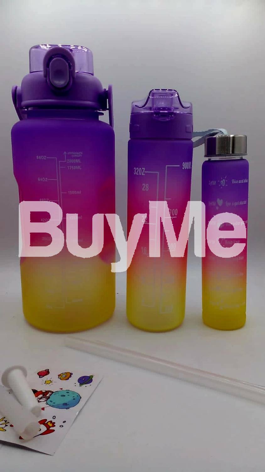3PCS/SET LARGE CAPACITY WATER BOTTLE SET