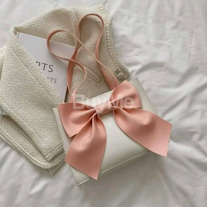 BOW BAG - BLUSH PINK