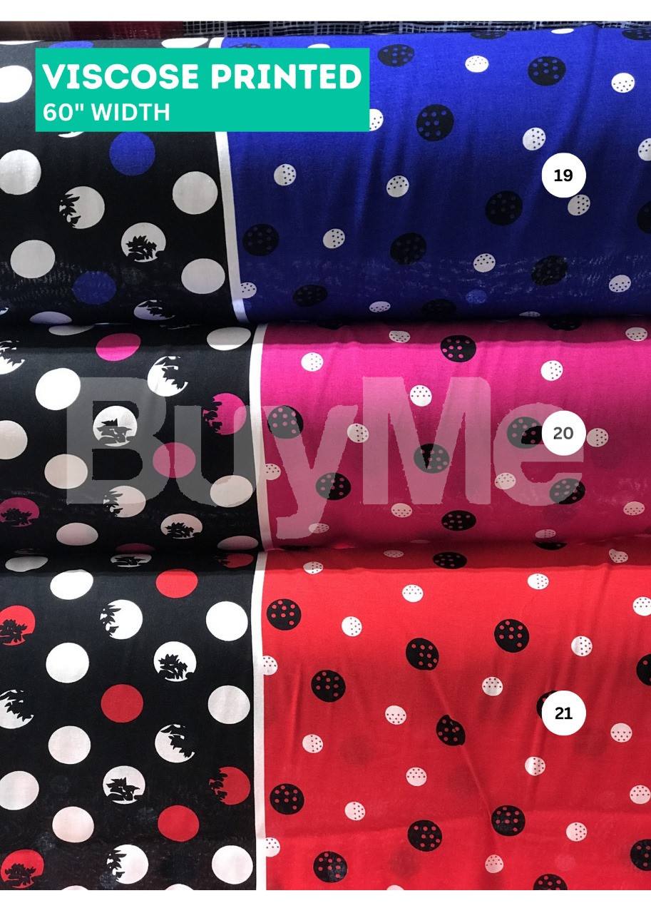 VISCOSE PRINTED MATERIAL 60"WIDTH