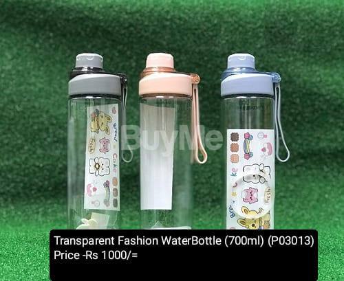 TRANSPARENT FASHION WATER BOTTLE (700ML)