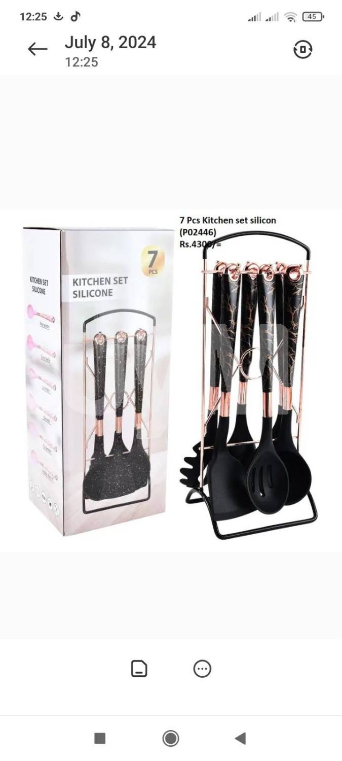 7 PCS KITCHEN SET SILICONE